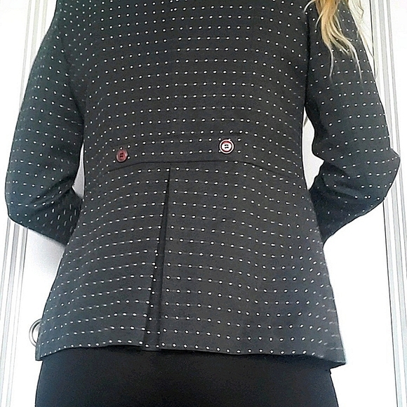 🍭 3 x $25 | DORLENE Vintage Spotted Blazer Jacket sz. Lrg - Picture 6 of 8